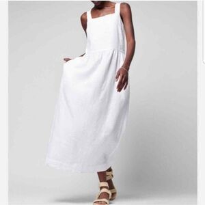 Faherty Allegra White Linen Dress - NWT - size M